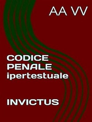 cover image of Codice penale